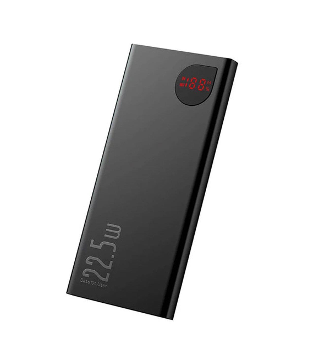 Baseus Adaman 20000mAh 22.5W Dijital Ekranlı Metal Powerbank | Hızlı Şarj Destekli Taşınabilir Şarj Cihazı