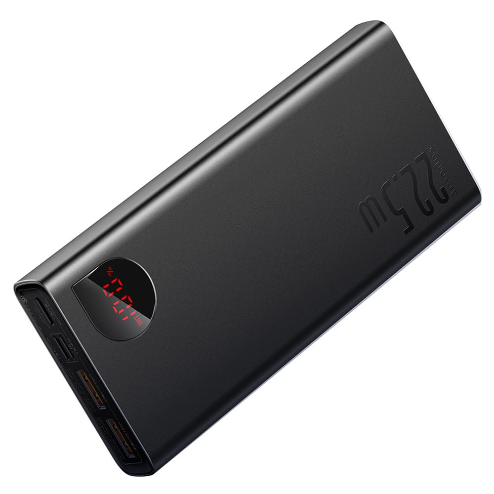 Baseus Adaman 20000mAh 22.5W Dijital Ekranlı Metal Powerbank | Hızlı Şarj Destekli Taşınabilir Şarj Cihazı