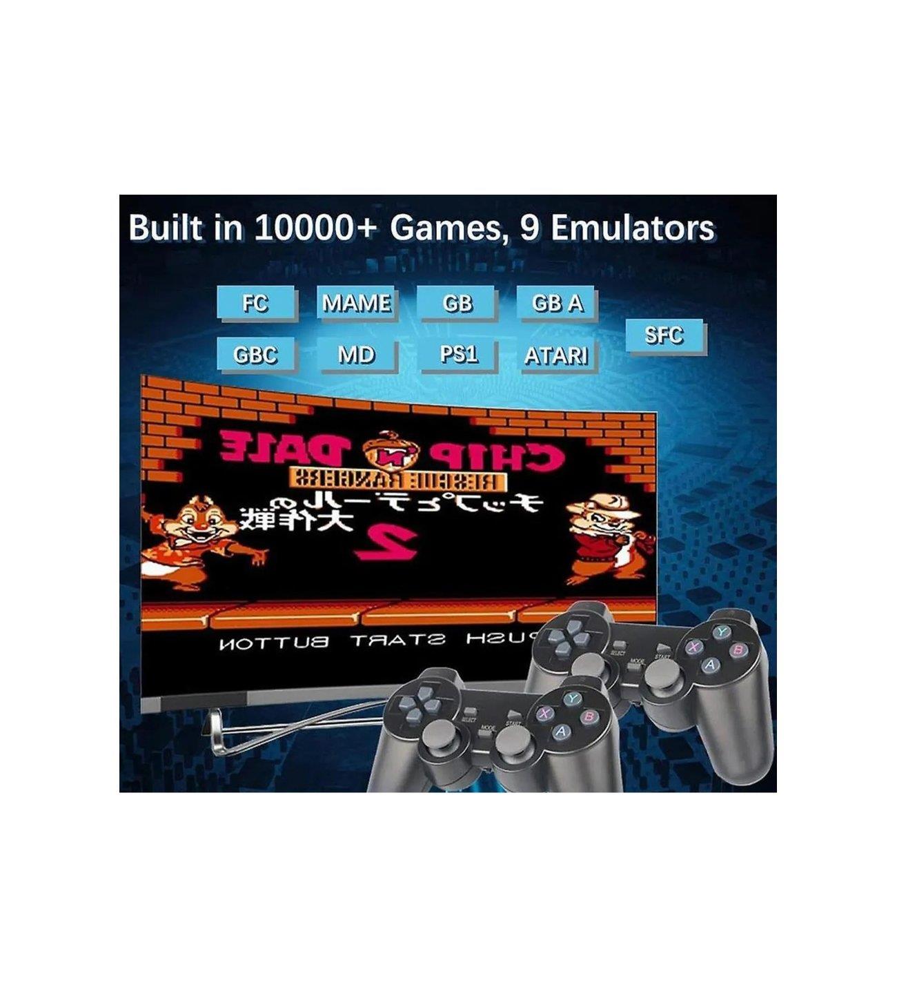 Gaming Atari Kablosuz Çift Kollu Retro 2000 Oyun 2.4G Game Stick 32 GB Hafızalı