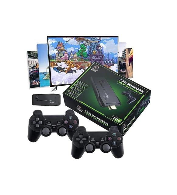 Gaming Atari Kablosuz Çift Kollu Retro 2000 Oyun 2.4G Game Stick 32 GB Hafızalı