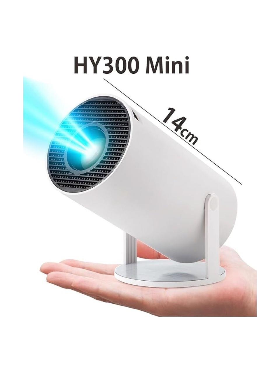 HY300 Taşınabilir Sinema Projektörü Ev Sineması Bluetooth Android 11 Akıllı Projeksiyon Wifi 720P