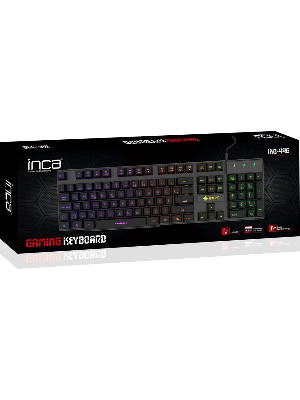 Inca IKG-446 Rainbow Efect Mekanik Hisli Gamer Klavye