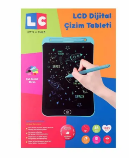 Lc Dijital Renkli Çizim Tableti 10