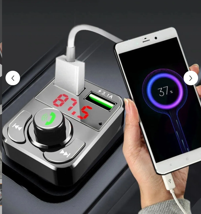 obrigado Tüm Araçlara Uyumlu Fm Transmitter Bluetooth Radyo Araç Kiti Çakmaklık Şarj Soketi