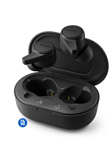 Philips TAT1207BK IPX4 6+12SA BT 5.2 Mono Mod Siyah Kablosuz Kulaklık