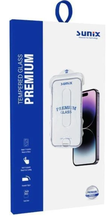 Sunix Iphone 16 Pro Max Ile Uyumlu Kolay Uygulama Aparatlı Premium Ekran Koruyucu Cam