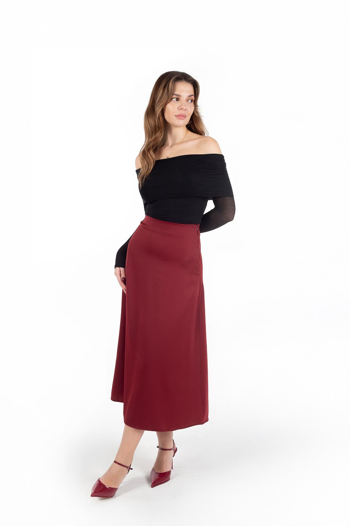 BORDO LORA SATEN ETEK
