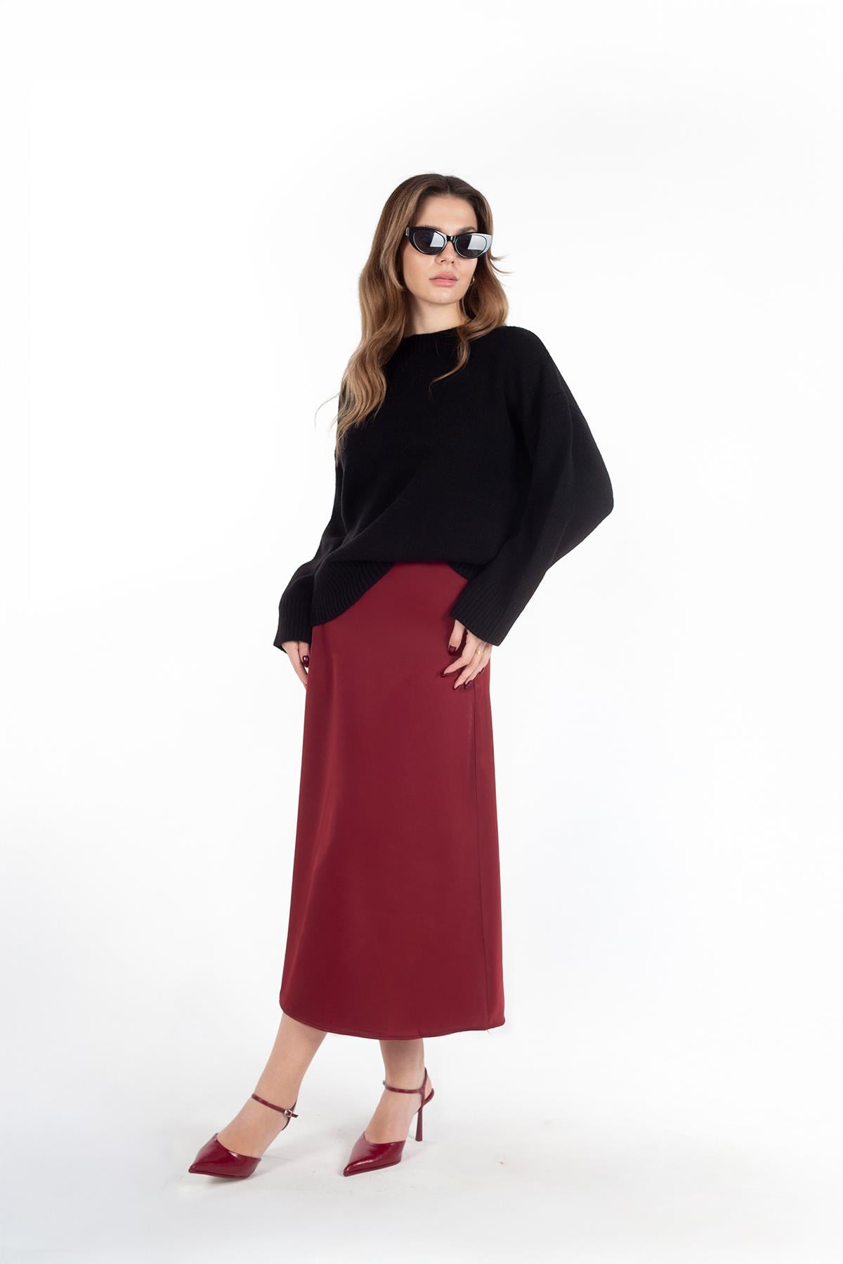 BORDO LORA SATEN ETEK
