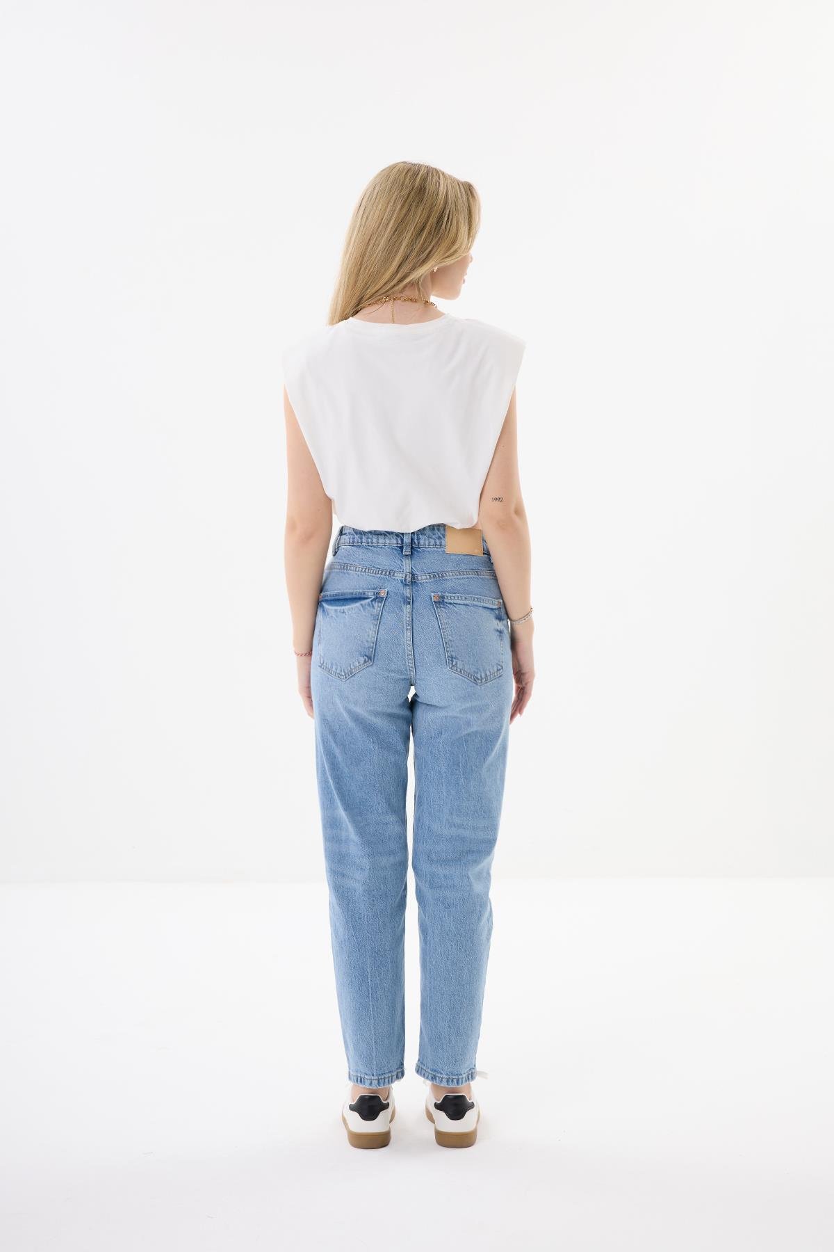 Büzgülü Crop Tshirt - Ekru