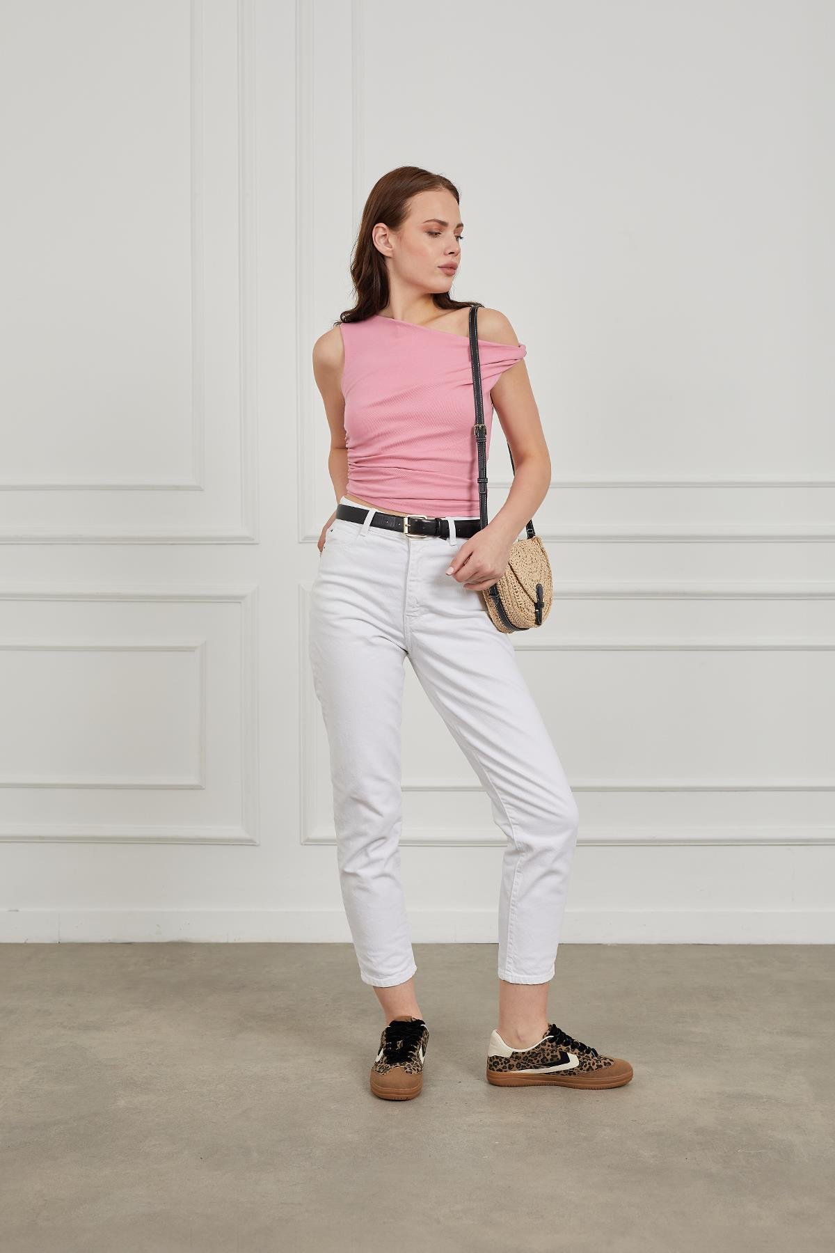 Pembe Düğümlü Body