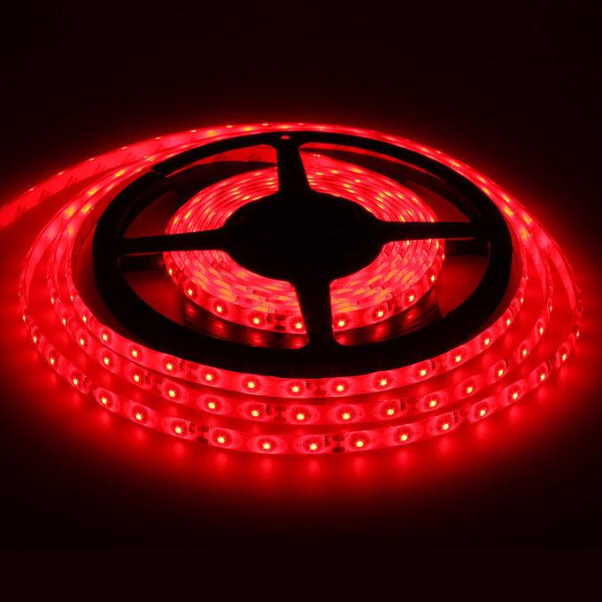 5 Metre İÇ MEKAN TEK ÇİP 60 LED KIRMIZI 60 LED DOUBLE PCB 8mm x 5m
