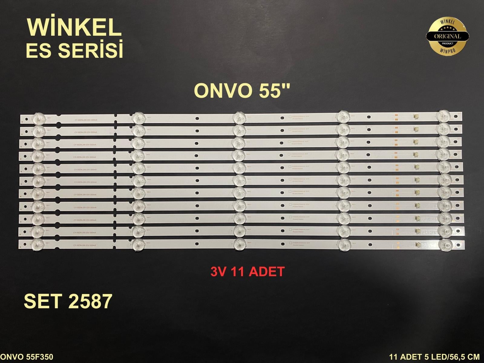 ONVOOV55F350, LED BAR, BACKLIGHT, 8D55-DNYF-NP510S, 08-55DN-3030-OD35-5X10-566X12-20200822, CY-55DN-22-17V-600MA, CY55DN-2W-17V-600MA ES-3713 ES 3713 3 VOLT 55F351,33F351,SABA, SB55351