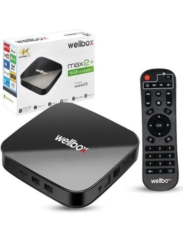 Wellbox Max 2  Android 12  Tv box-android box 2 GB RAM 16 GB HAFIZA