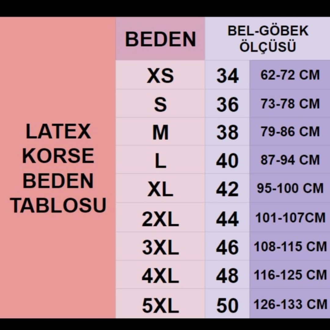ASKISIZ ÇELİK BALENLİ TOPARLAYICI GÖBEK ve BEL KORSESİ
