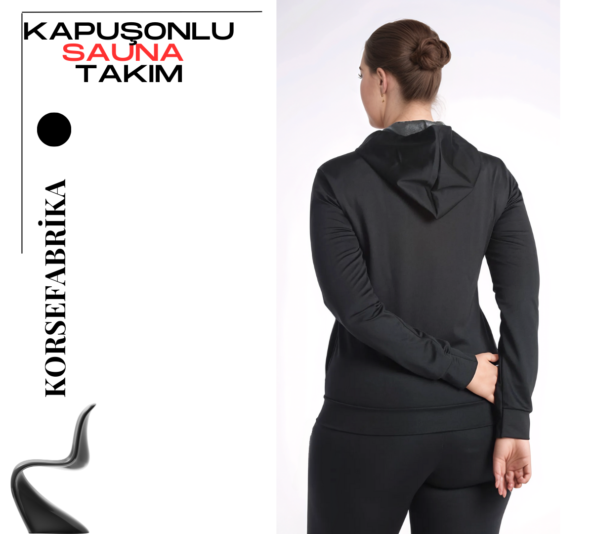 KAPÜŞONLU FERMUARLI UZUN KOLLU SAUNA- TERMAL ÜST ve TAYT TAKIM