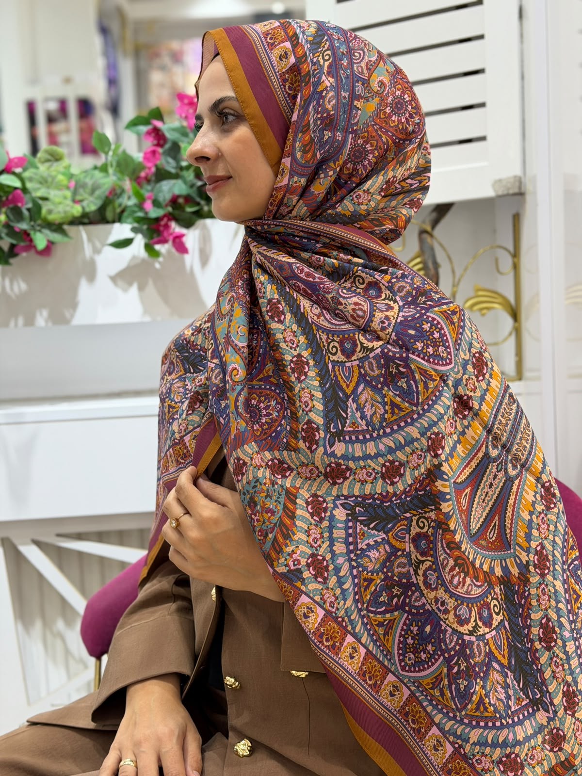 Armine Premium Desenli Şal 06