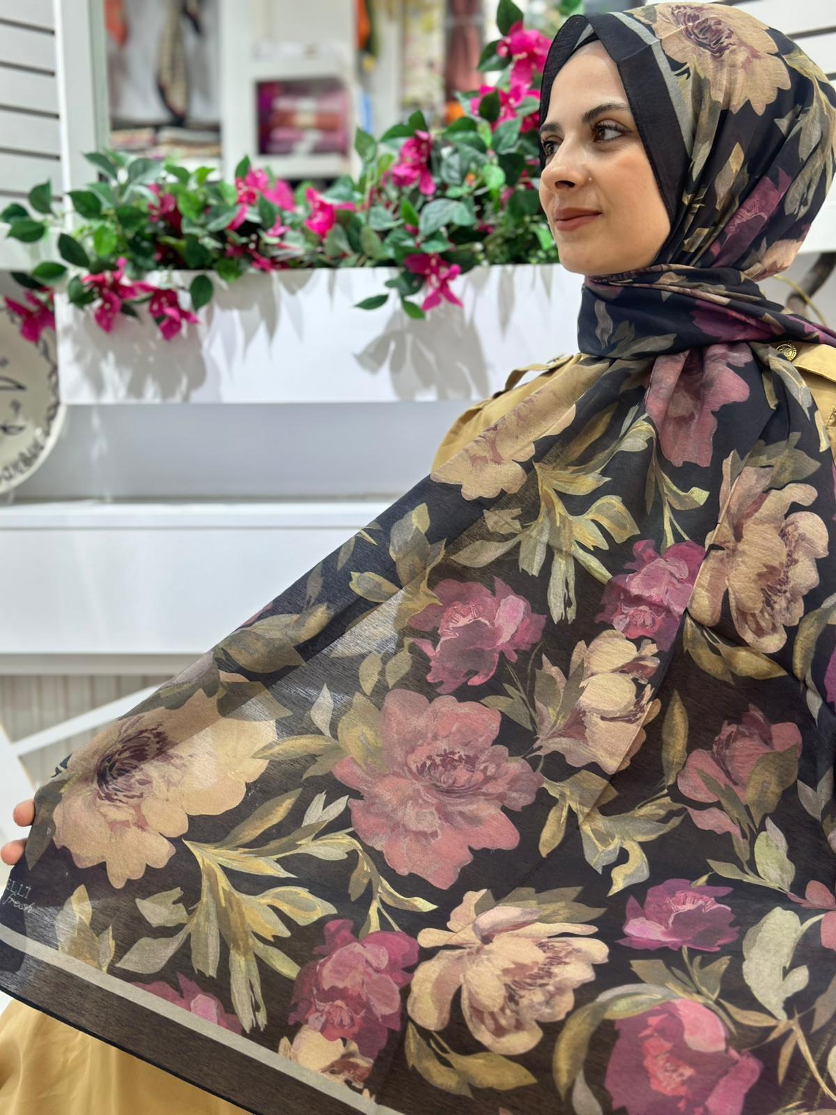 Belli Desenli Modal Şal 33
