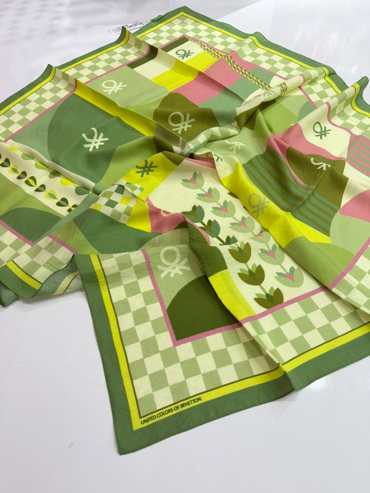 BENETTON Desenli Eşarp
