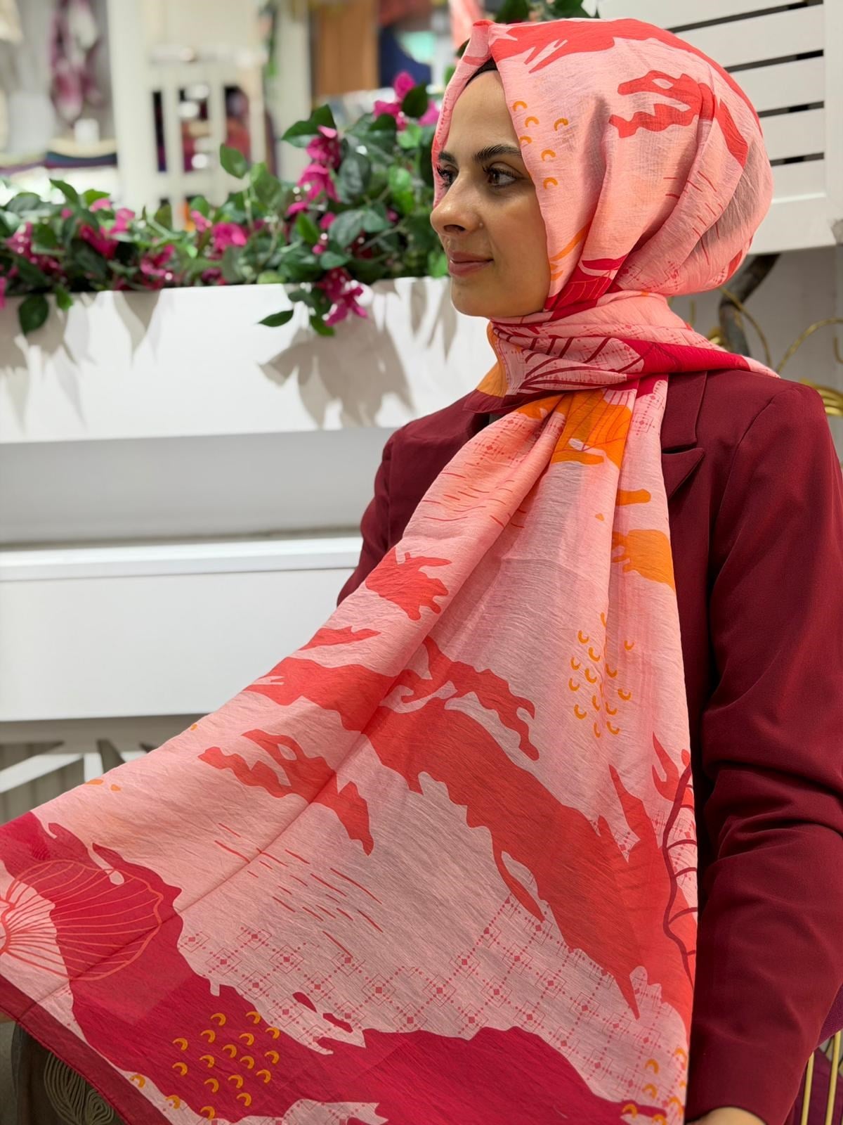 Benetton Desenli Şal 07