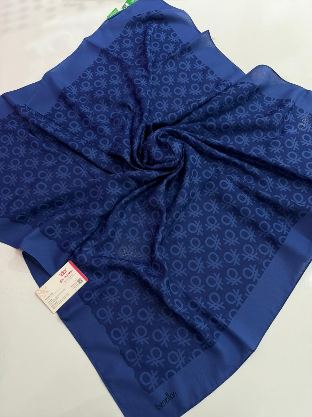Benetton Monogram Elegante Eşarp 13