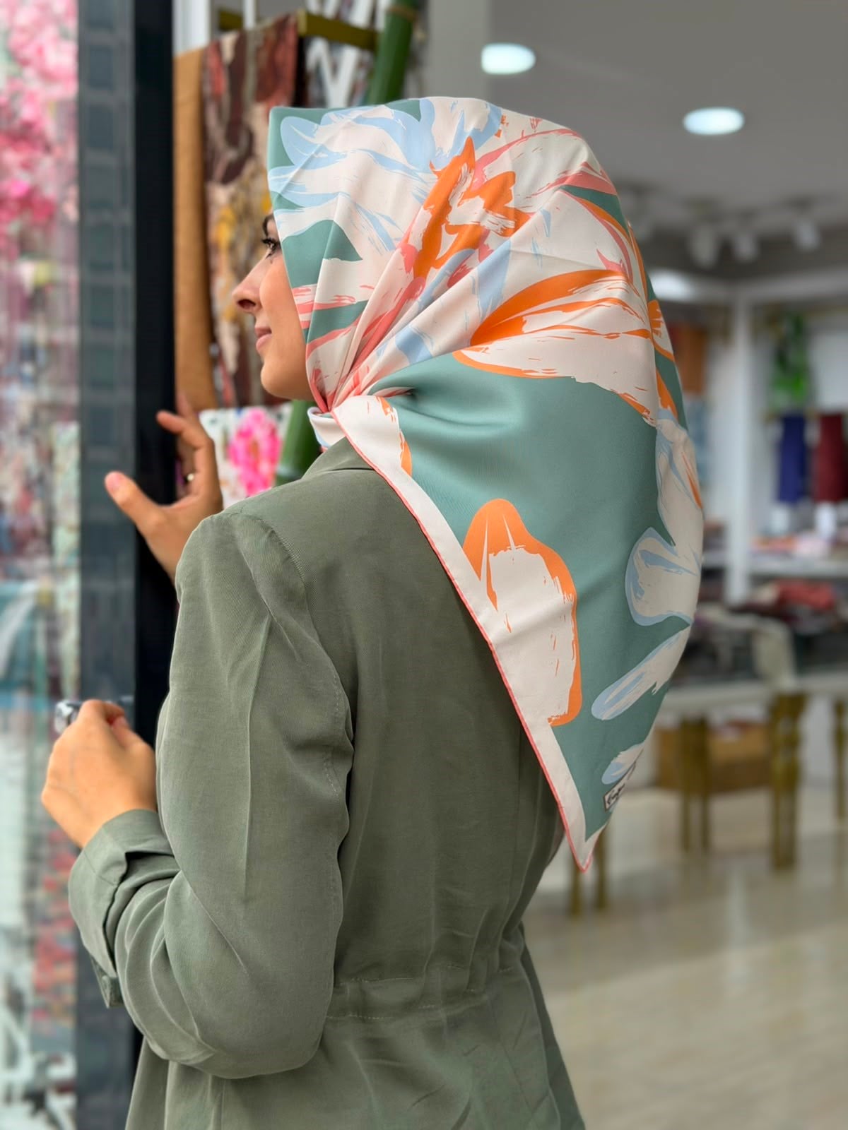Çağrı İpek Twill İpek Eşarp 03