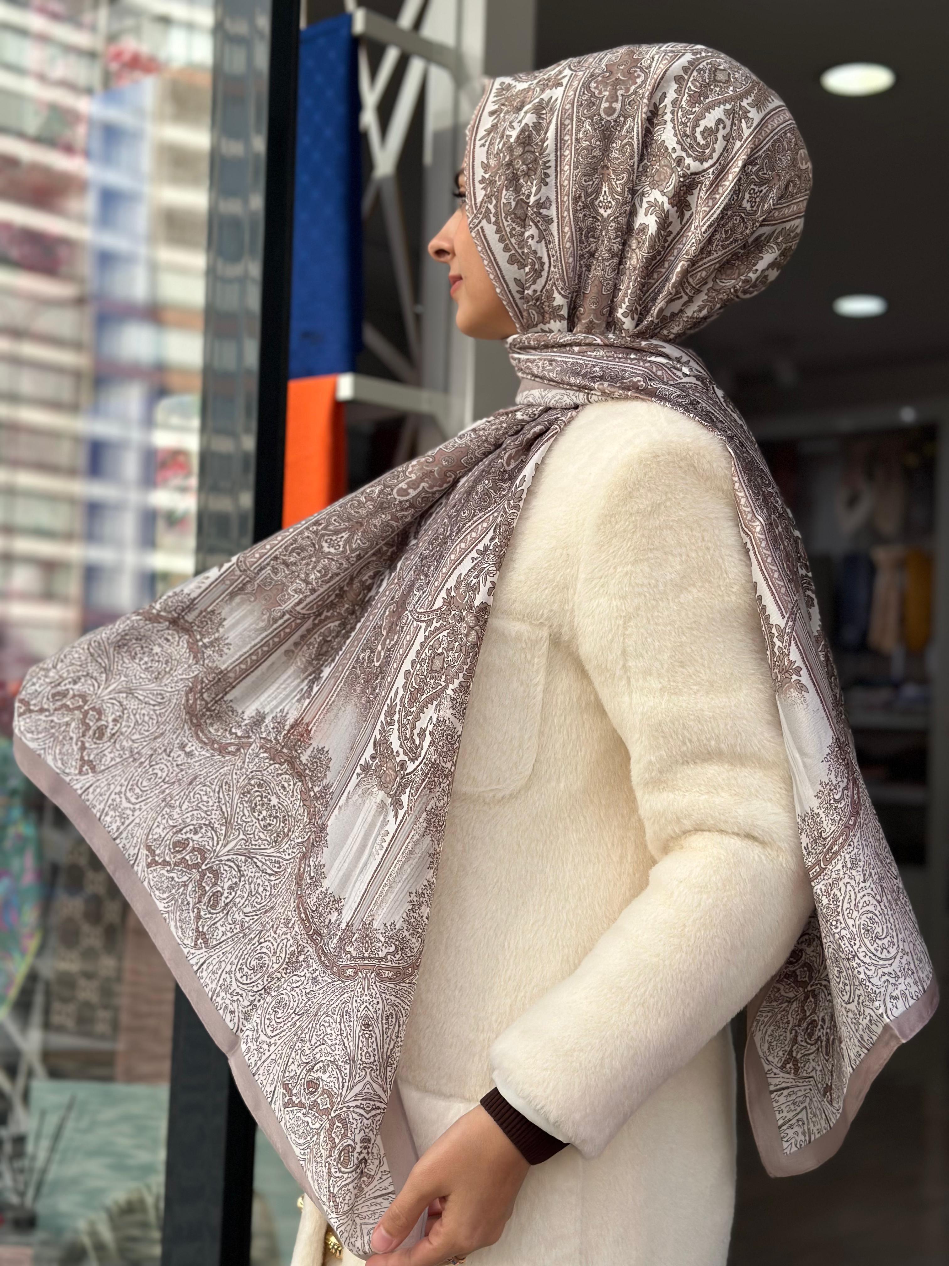 Desenli Şal (Vizon)