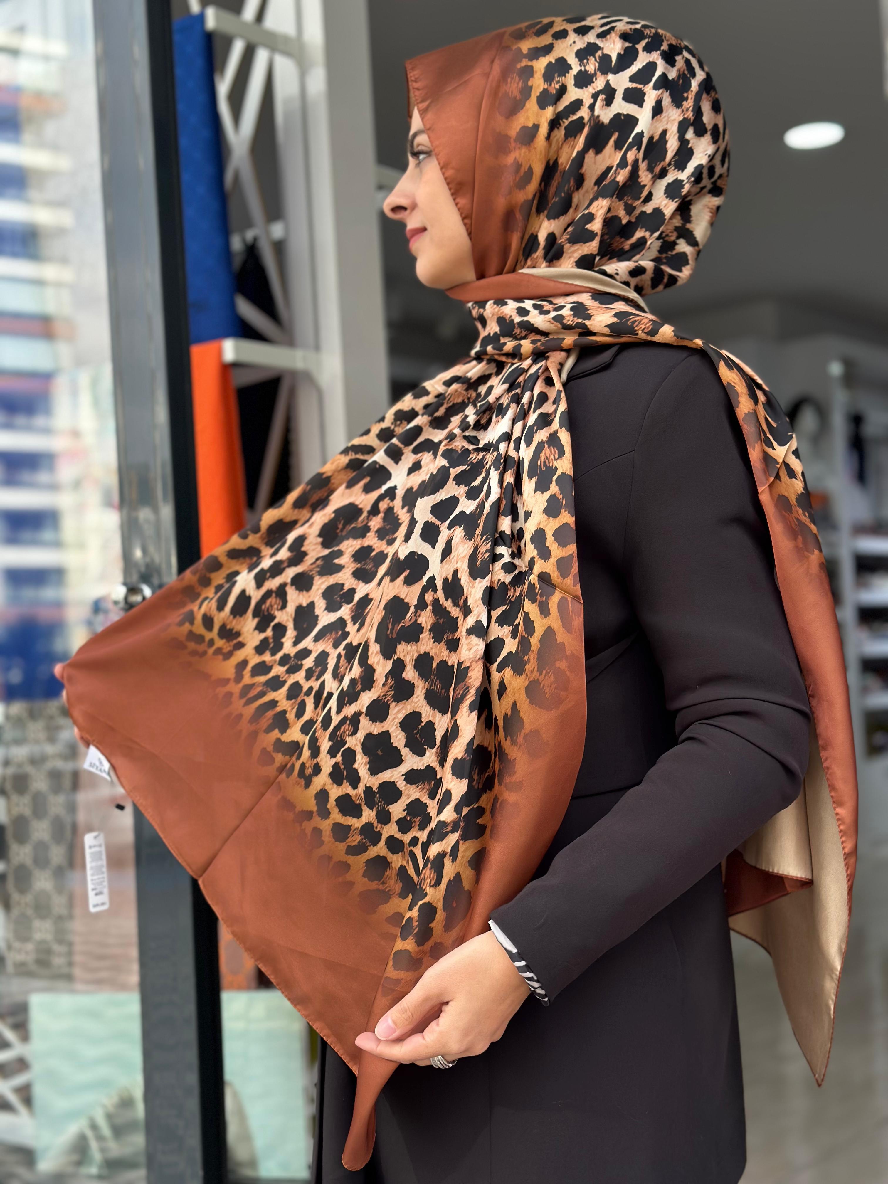 Desenli Vual Şal (Taba)
