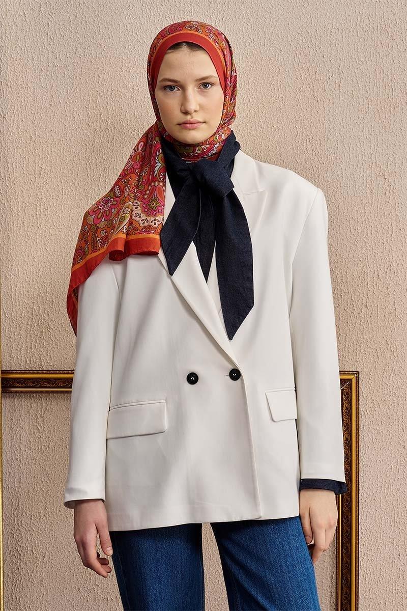 Ed Scarf Celebrity Bliss Şal Turuncu Rengi