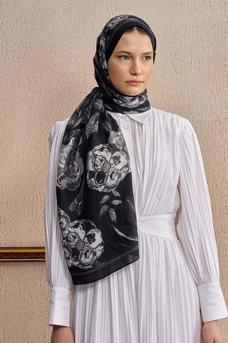 Ed Scarf Celebrity Carmina Şal Siyah Rengi