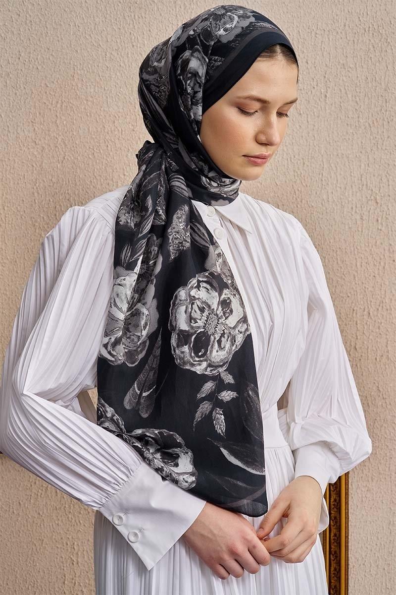 Ed Scarf Celebrity Carmina Şal Siyah Rengi
