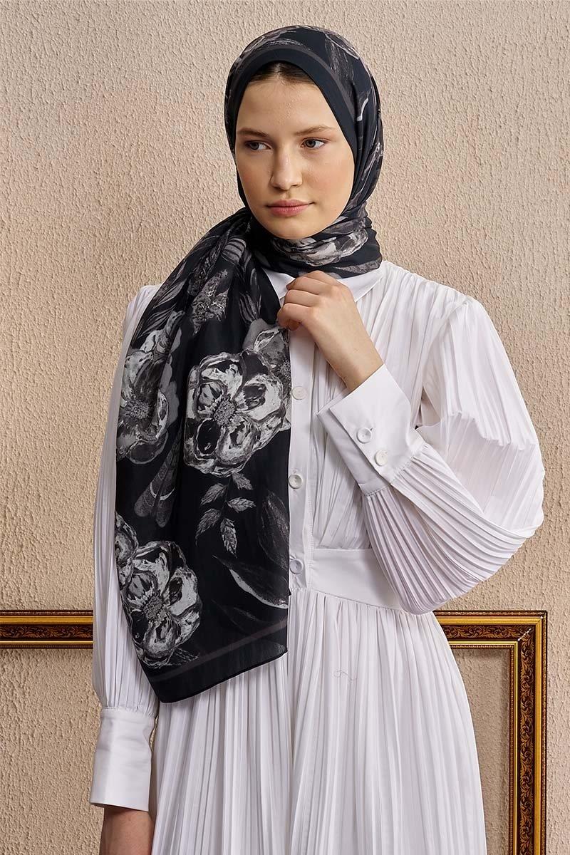 Ed Scarf Celebrity Carmina Şal Siyah Rengi