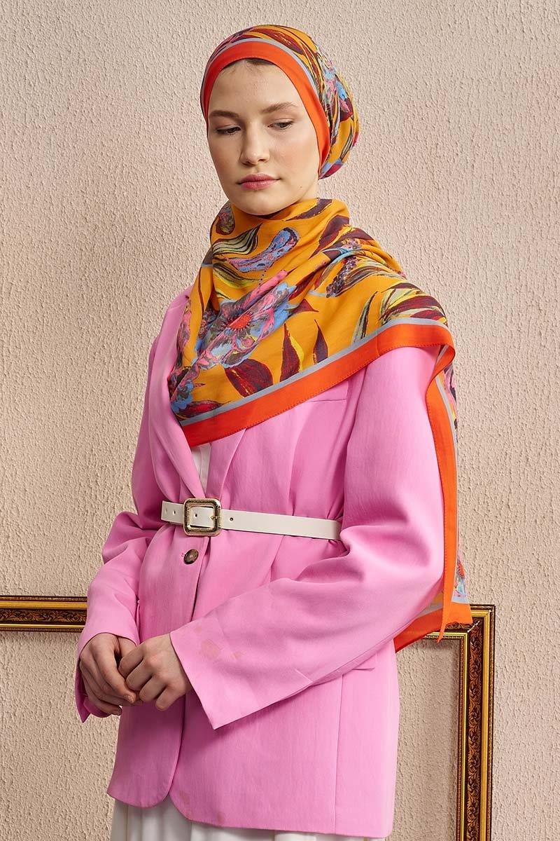 Ed Scarf Celebrity Carmina Şal Turuncu Rengi