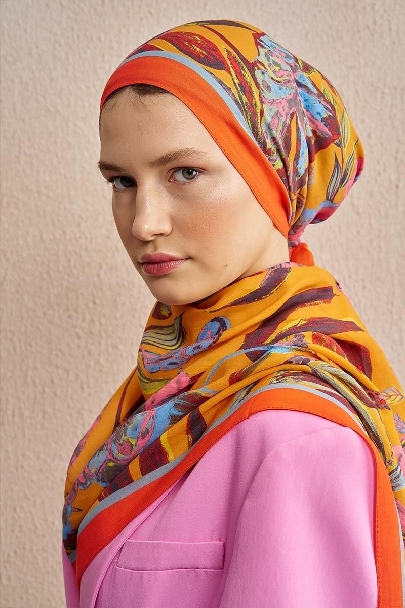 Ed Scarf Celebrity Carmina Şal Turuncu Rengi
