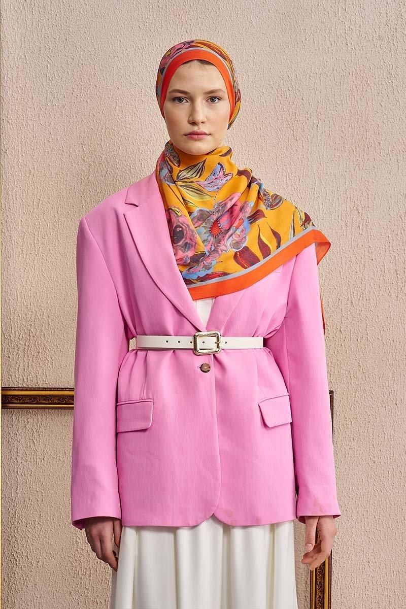 Ed Scarf Celebrity Carmina Şal Turuncu Rengi