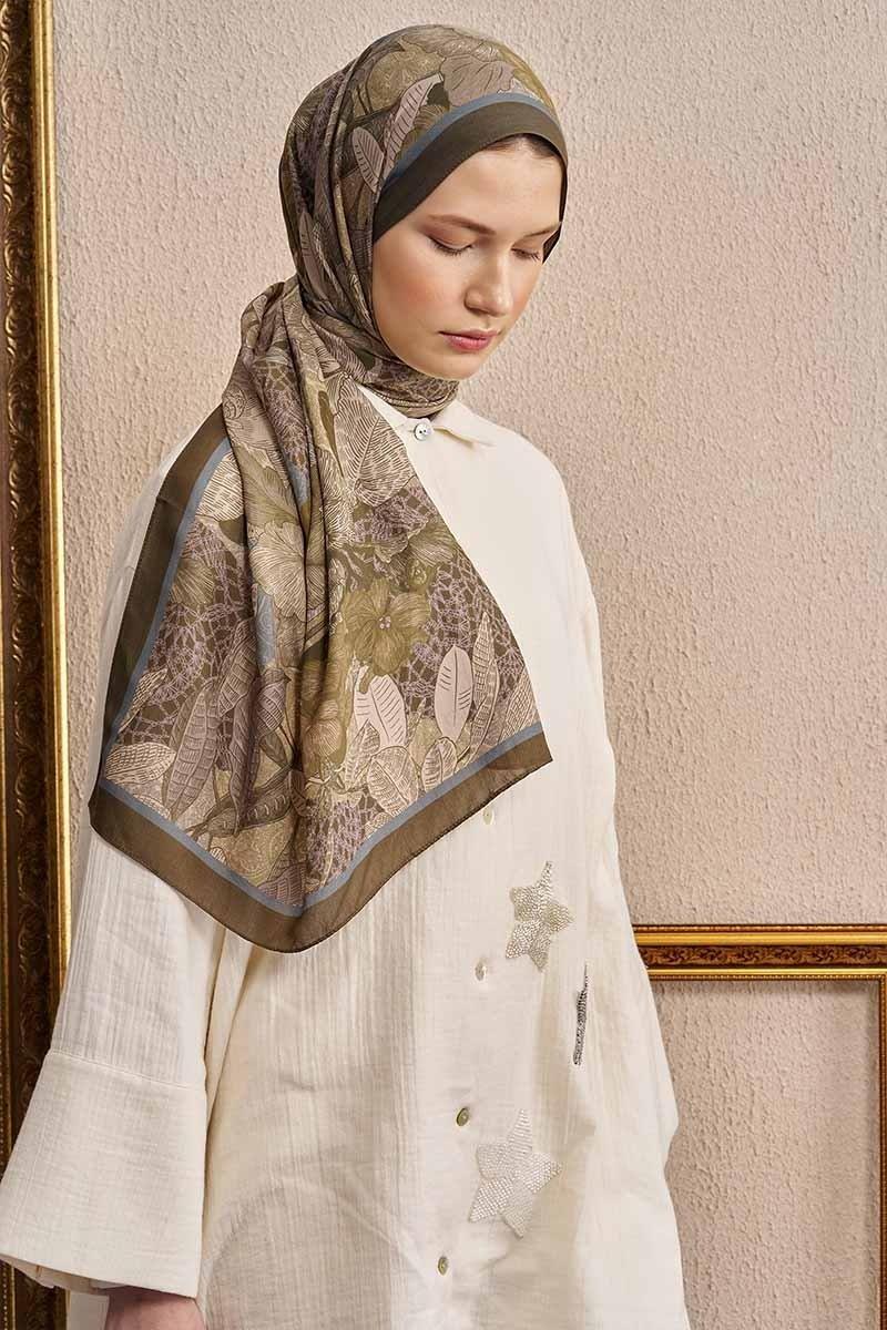 Ed Scarf Celebrity Fiorenza Şal Haki Rengi