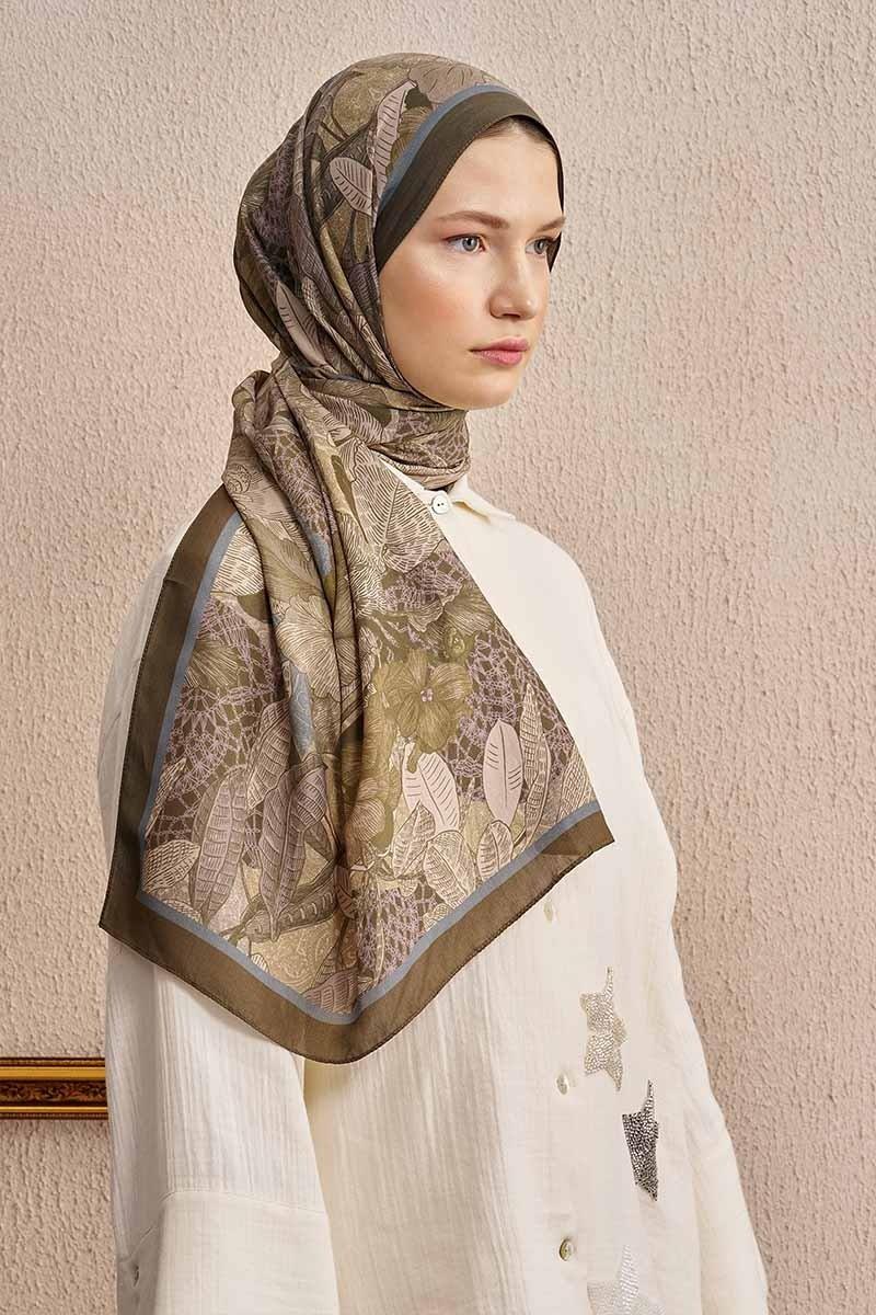 Ed Scarf Celebrity Fiorenza Şal Haki Rengi