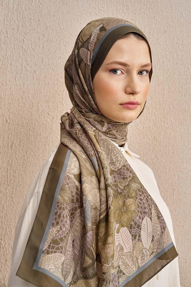 Ed Scarf Celebrity Fiorenza Şal Haki Rengi