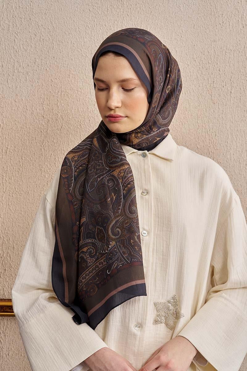 Ed Scarf Celebrity Sable Şal Vizon Rengi