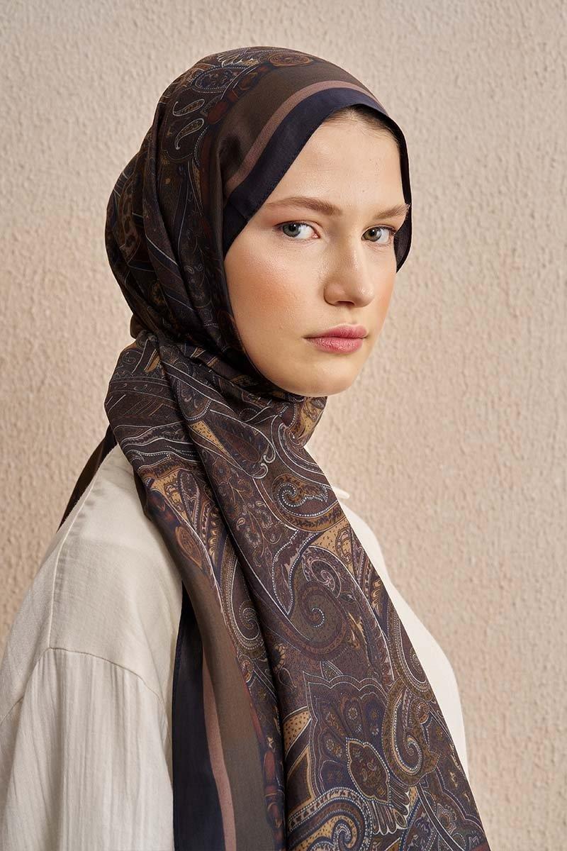 Ed Scarf Celebrity Sable Şal Vizon Rengi