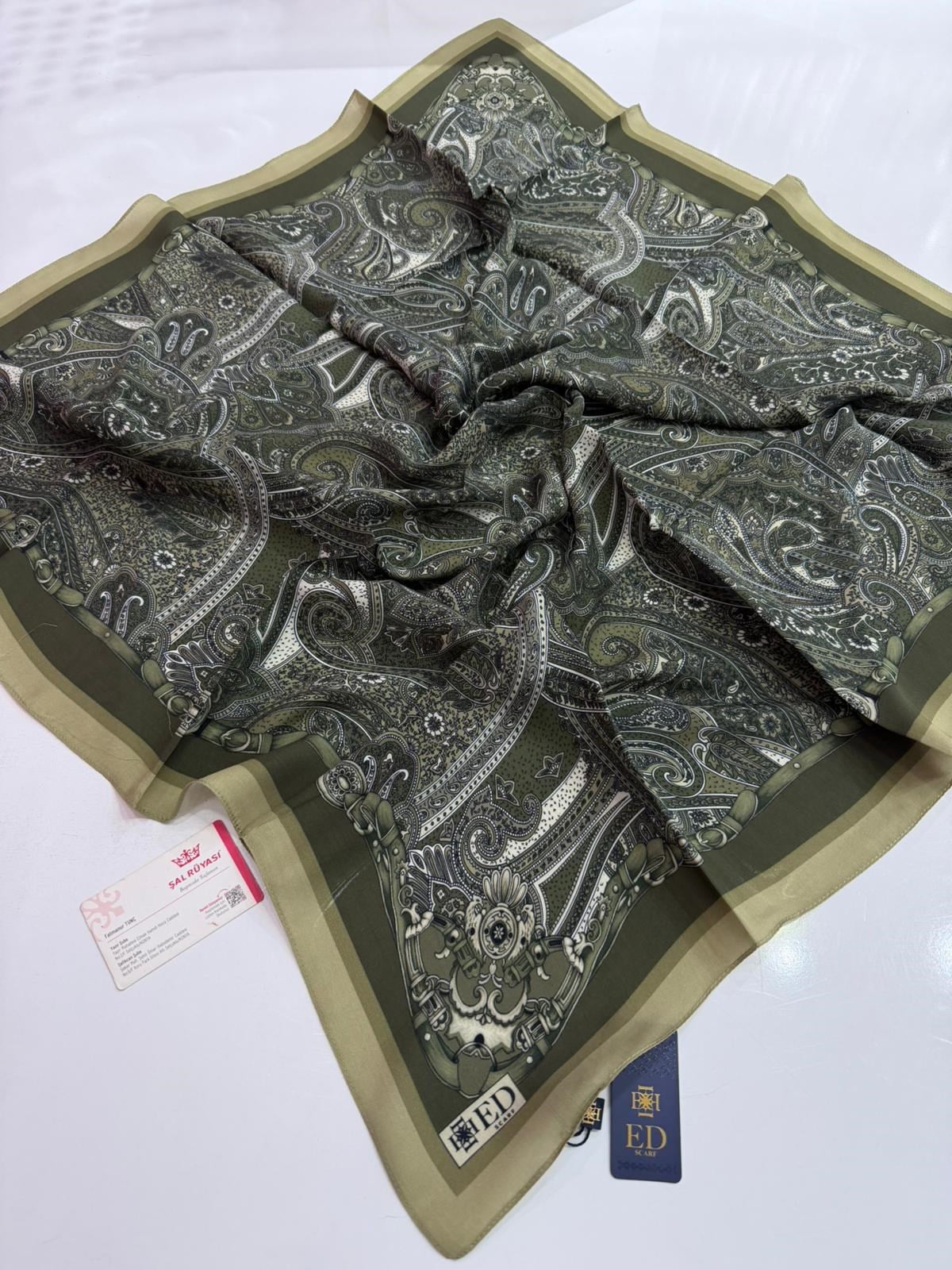 Ed Scarf Floş Viskon Eşarp 09