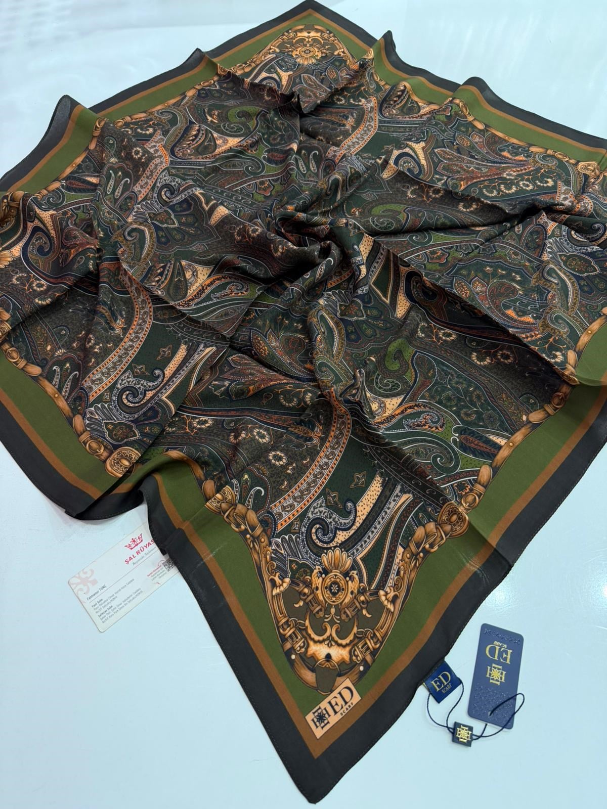 Ed Scarf Floş Viskon Eşarp 10