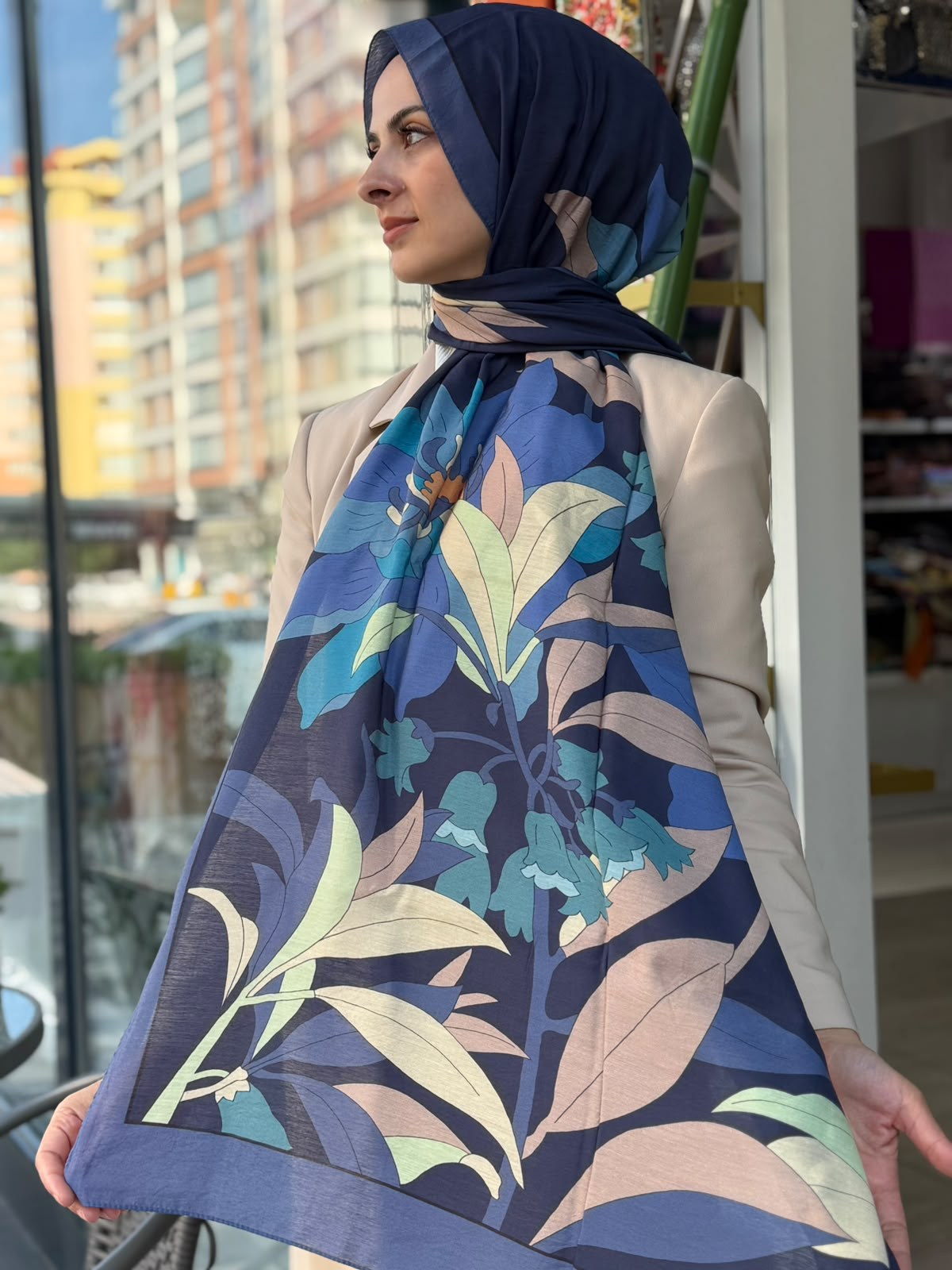 FENZA Desenli Şal
