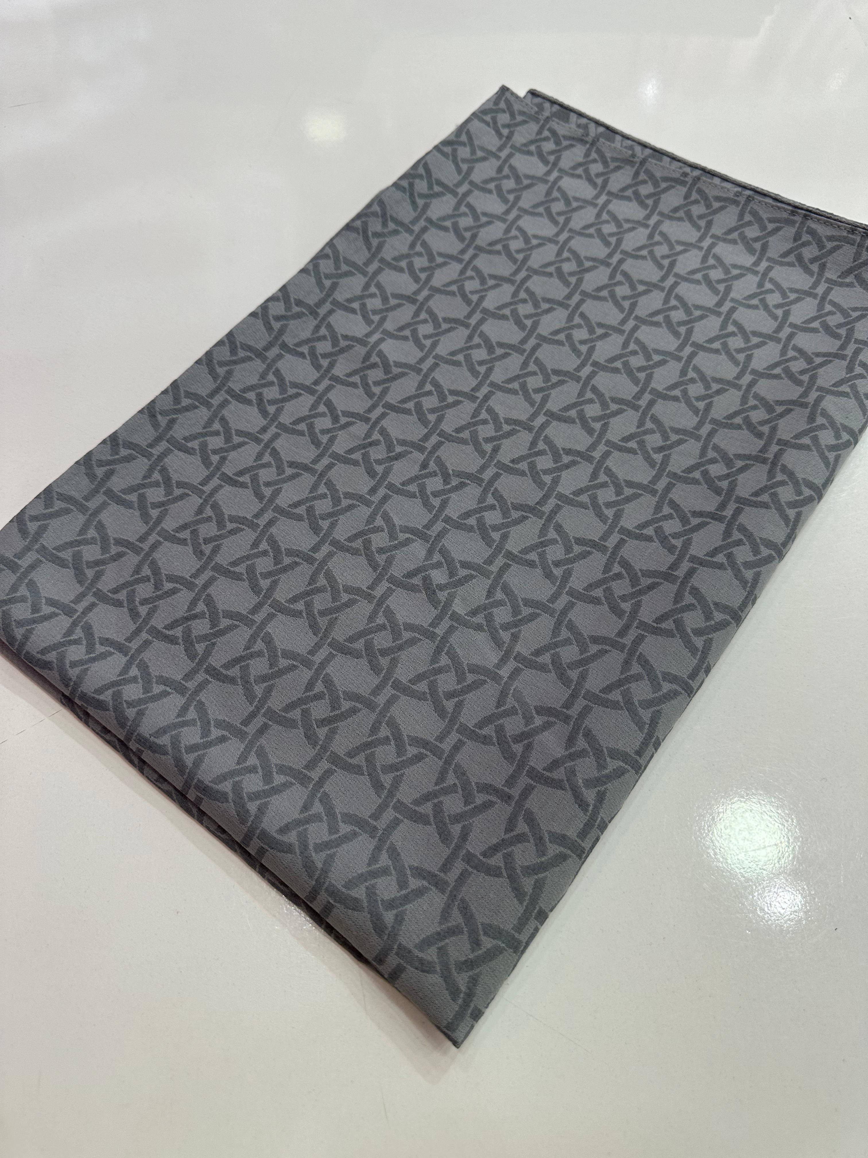 Geometrik Desen Şal (Gümüş)