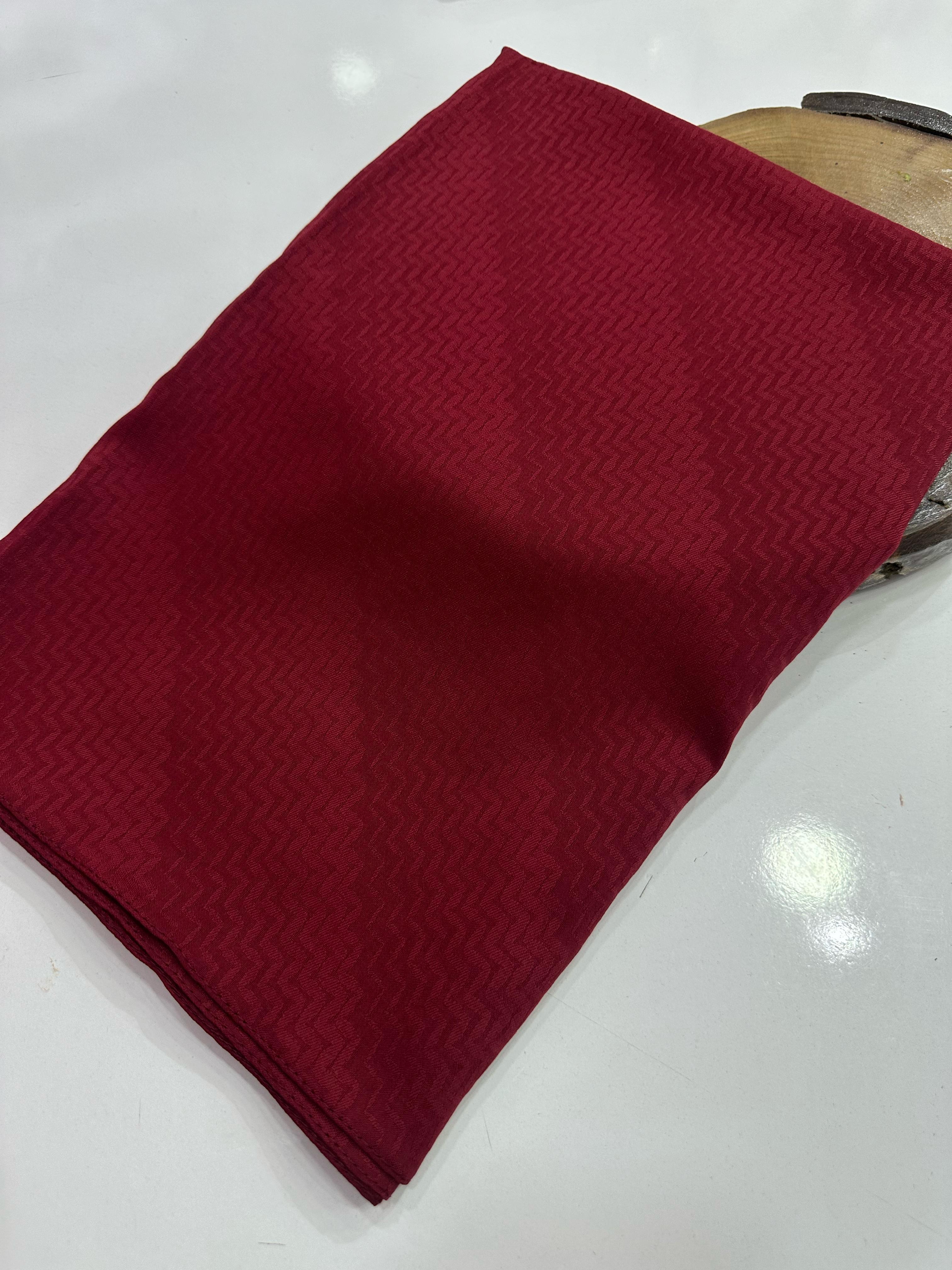 Harem Jakarlı Şal Bordo Rengi