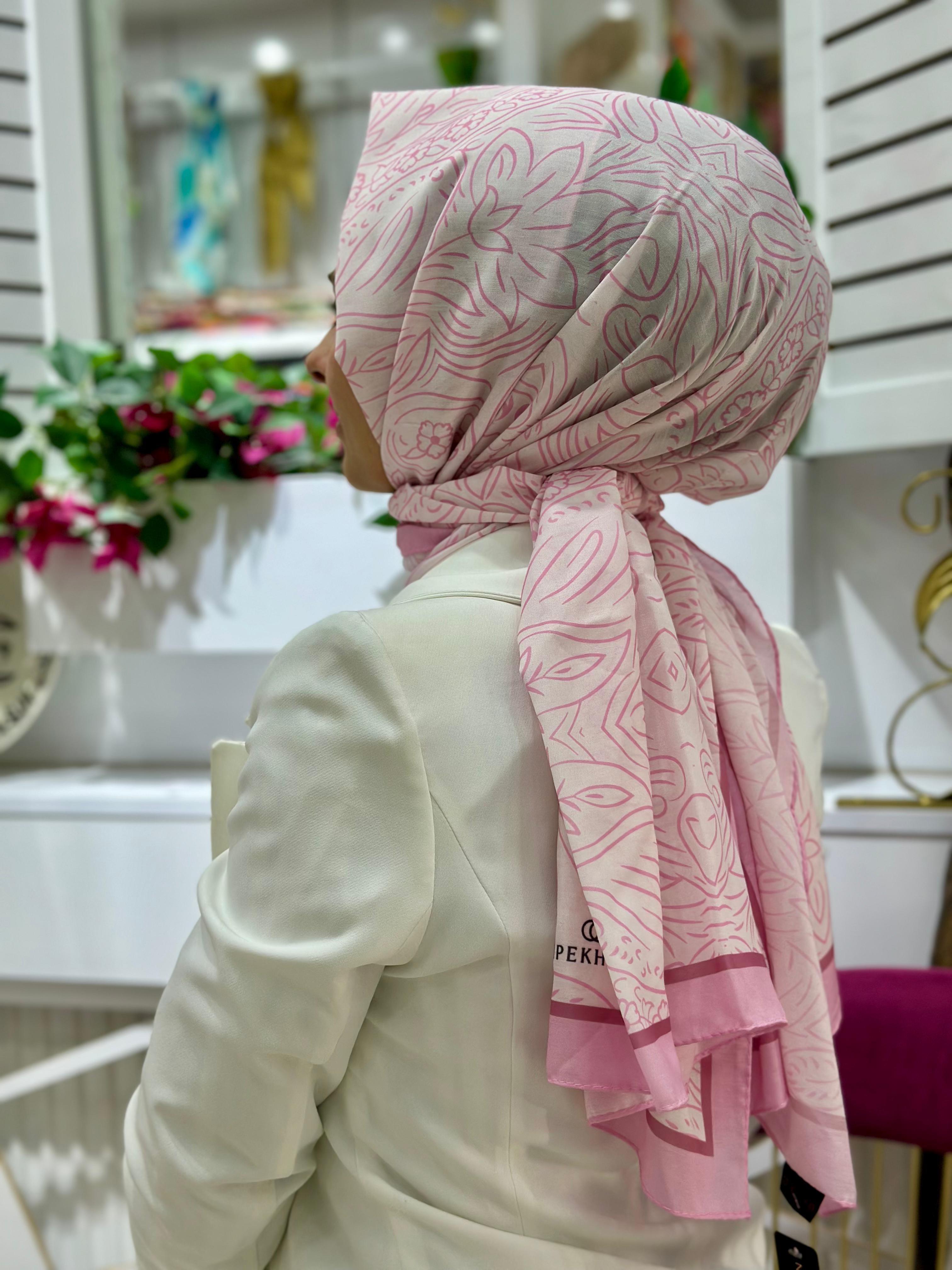 İpekhan Desenli Soft Pamuk Şal 07
