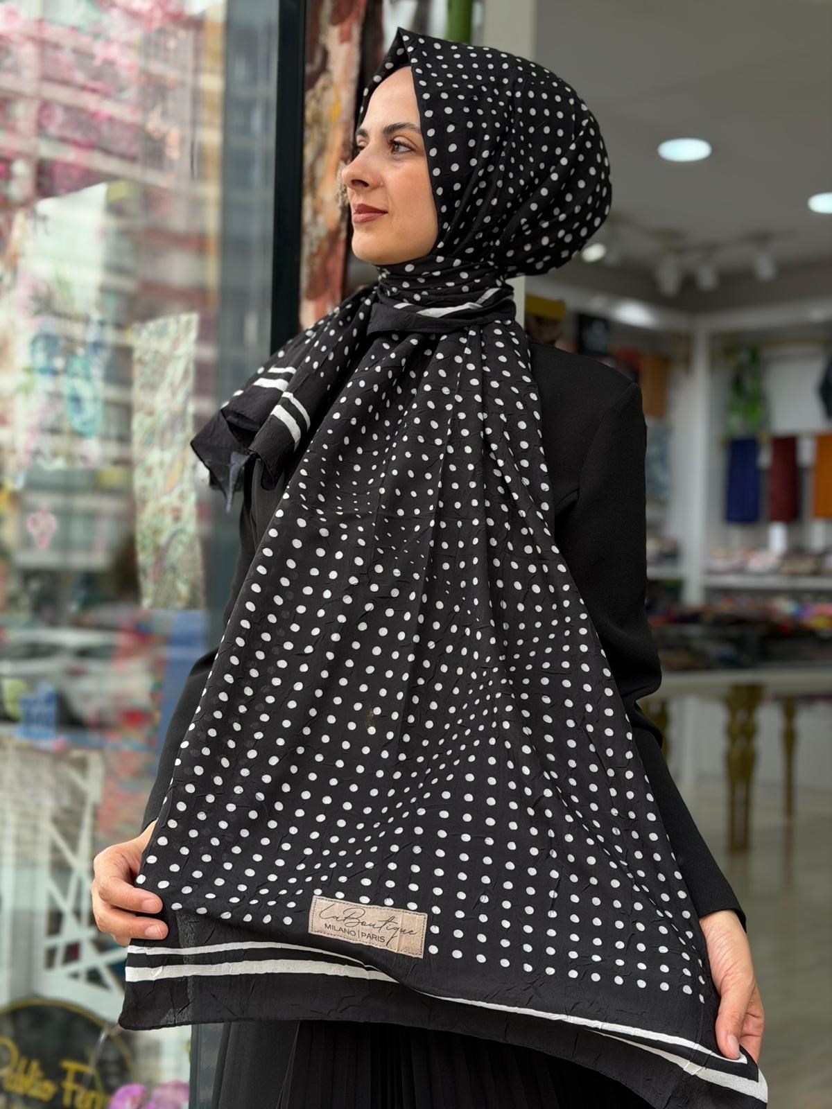 La Boutique Desenli Crush Şal 01