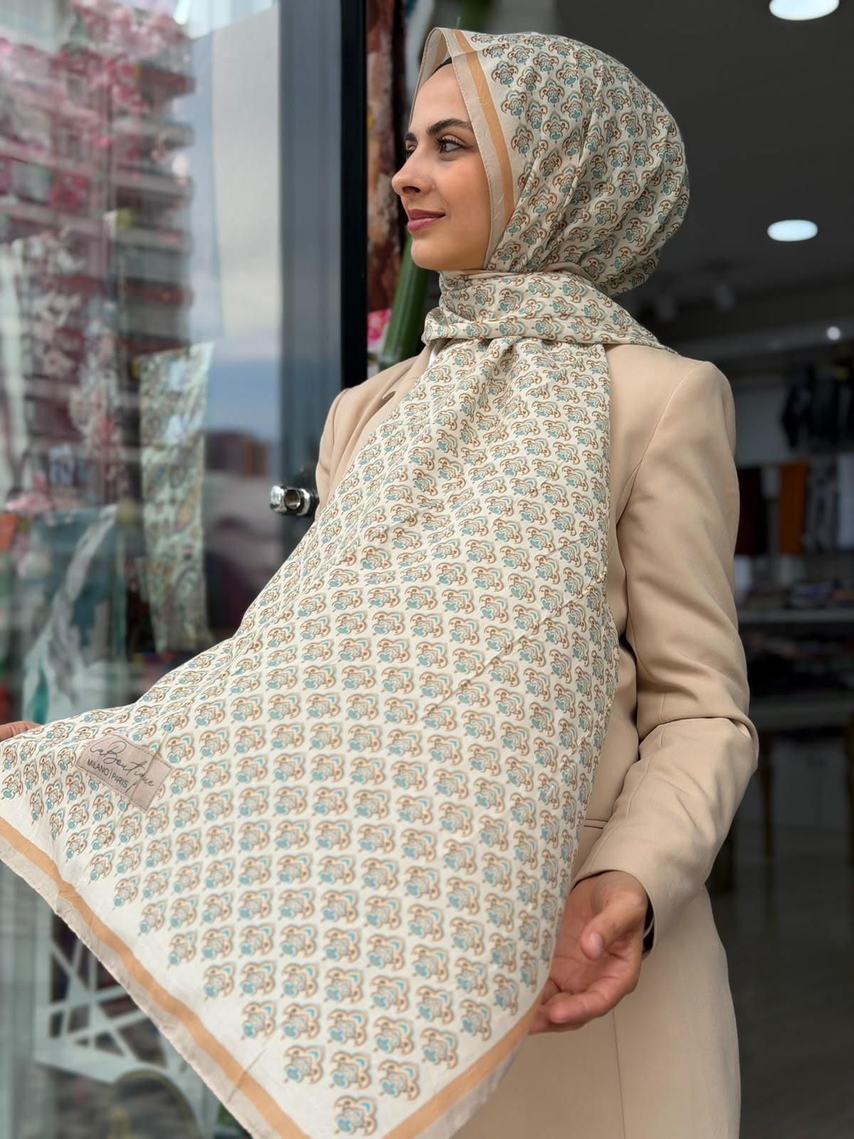 La Boutique Desenli Crush Şal 03