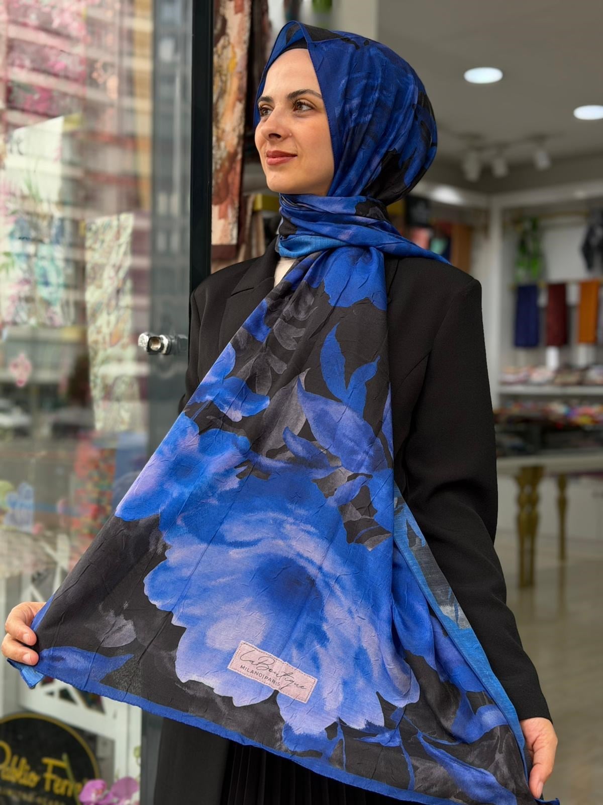 La Boutique Desenli Crush Şal 04