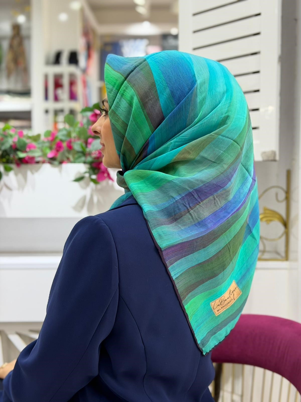 La Boutique Desenli Organik Eşarp 1903