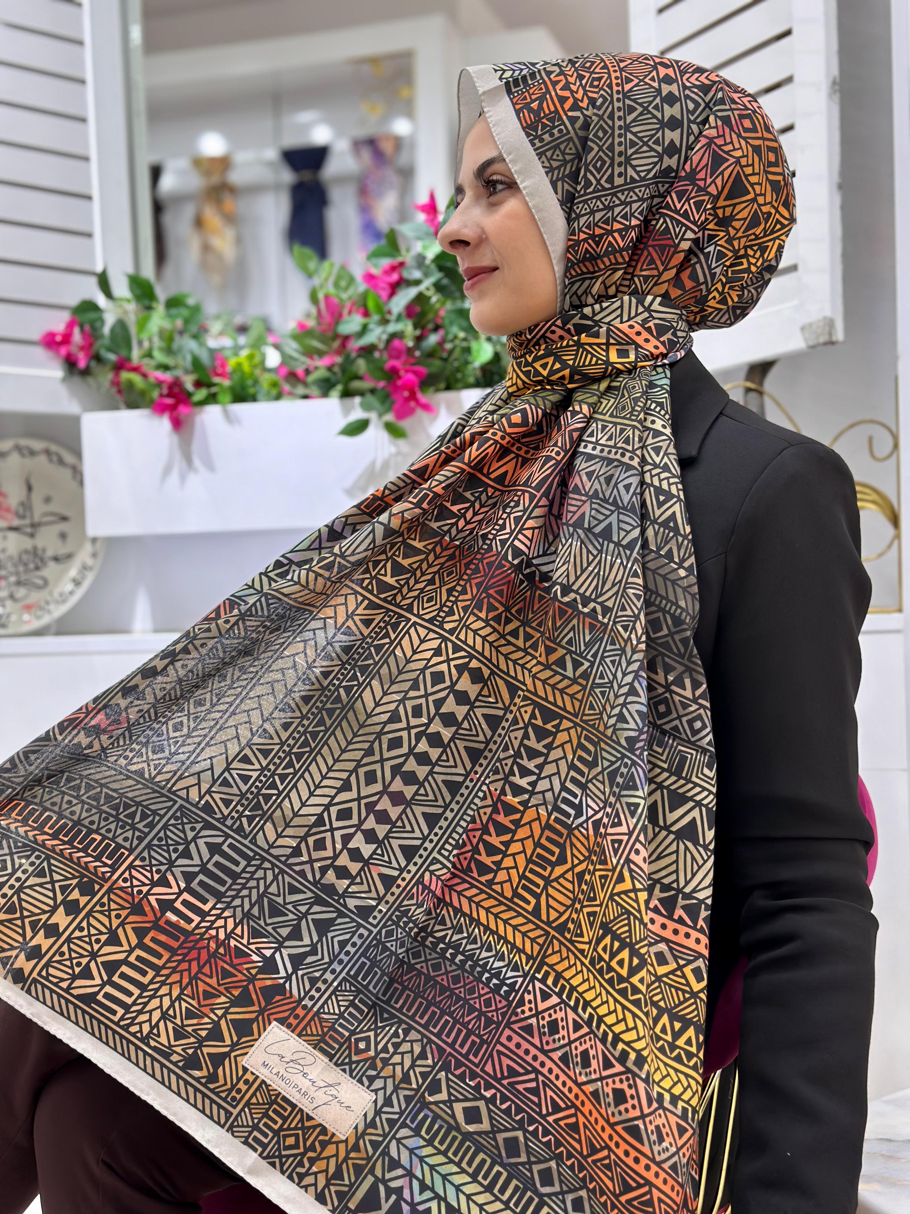 La Boutique Desenli Özel Seri Şal 2133-08